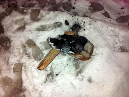 Stanovanjska hiša in del zgoretega dela ostrešja 2